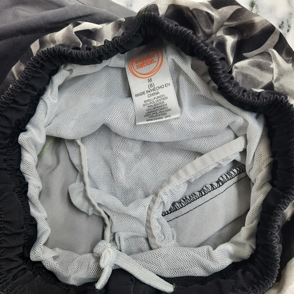 Size M(8) Boys Swim Trunks with Shark Design and Zip Pocket. Flawed. - Picture 8 of 9